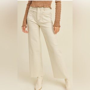 Miou Muse Front Pocket Wide Leg Pants